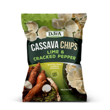 Load image into Gallery viewer, Cassava Vegetable Chips Lime &amp; Cracked Pepper 100g
