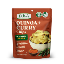 Load image into Gallery viewer, Quinoa + Curry Chips 50g
