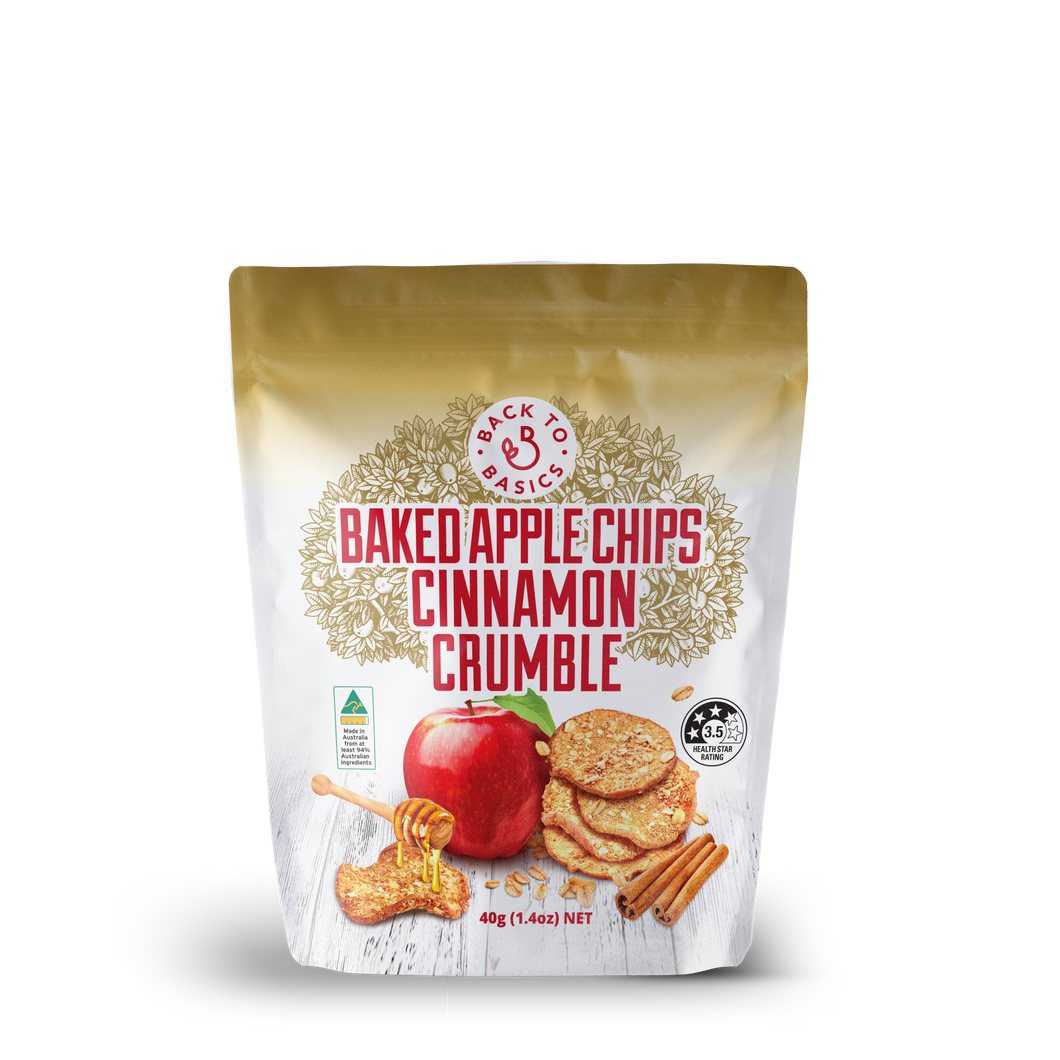 Baked Apple Chips Cinnamon Crumble 40g