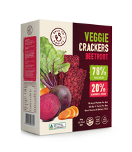 Load image into Gallery viewer, Veggie Crackers - Beetroot 90g
