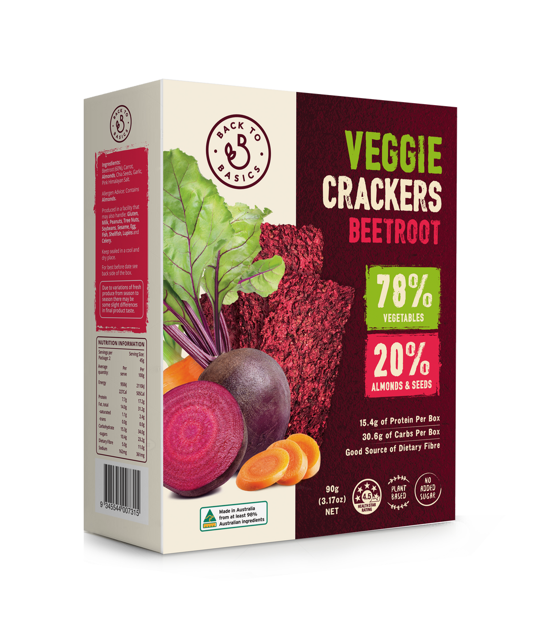 Veggie Crackers - Beetroot 90g