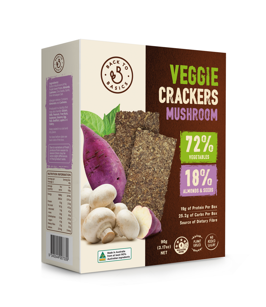 Veggie Crackers - Mushroom 90g